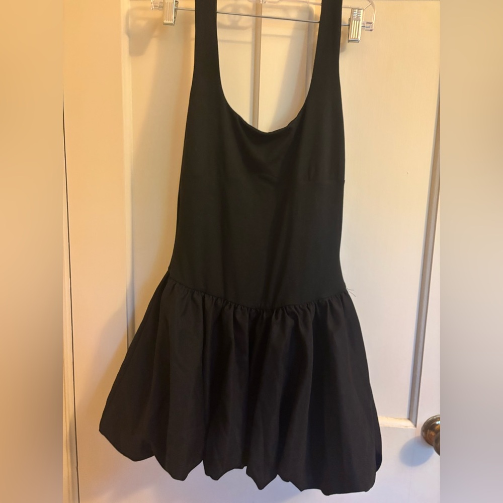 Black bubble Sleeveless Dress